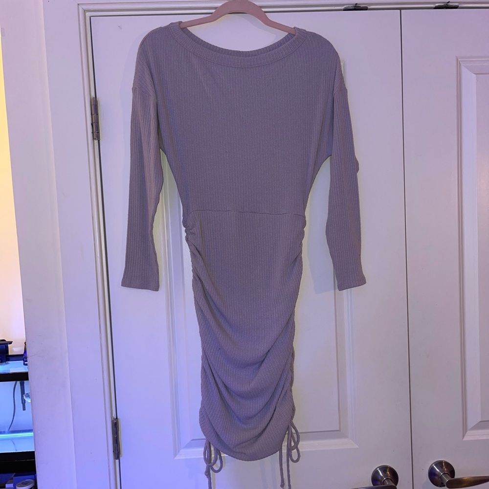 Fashion Nova Ruched Sweater Dress